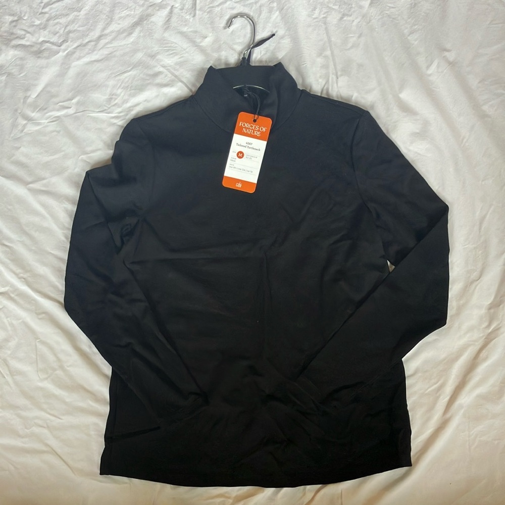 Cabi Tailored Turtleneck - Black - Size Medium - #4367